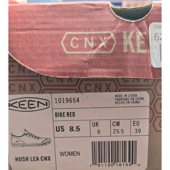 Keen Womens Hush Lea CNX Suede Leather Lace Up Sneakers Sz 8.5 Bike Red - Picture 8 of 8
